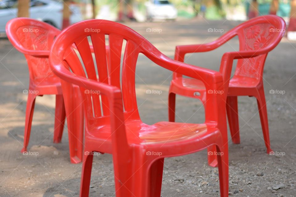 Red color chair