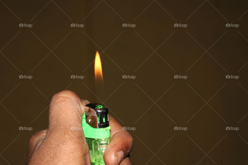 Fire on A Lighter