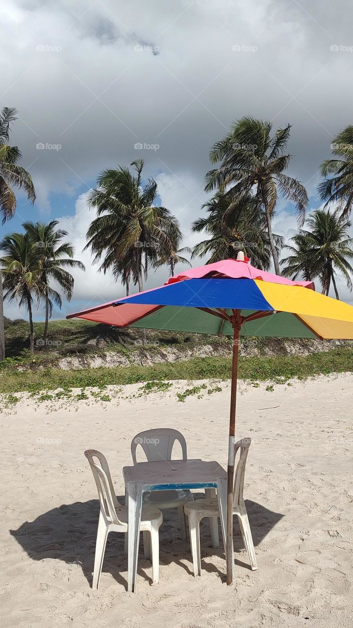 Praia do Frances in Marechal Deodoro Alagoas one of the most beautiful Brazilian beaches.