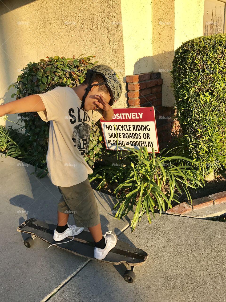 Rebellious skater boy