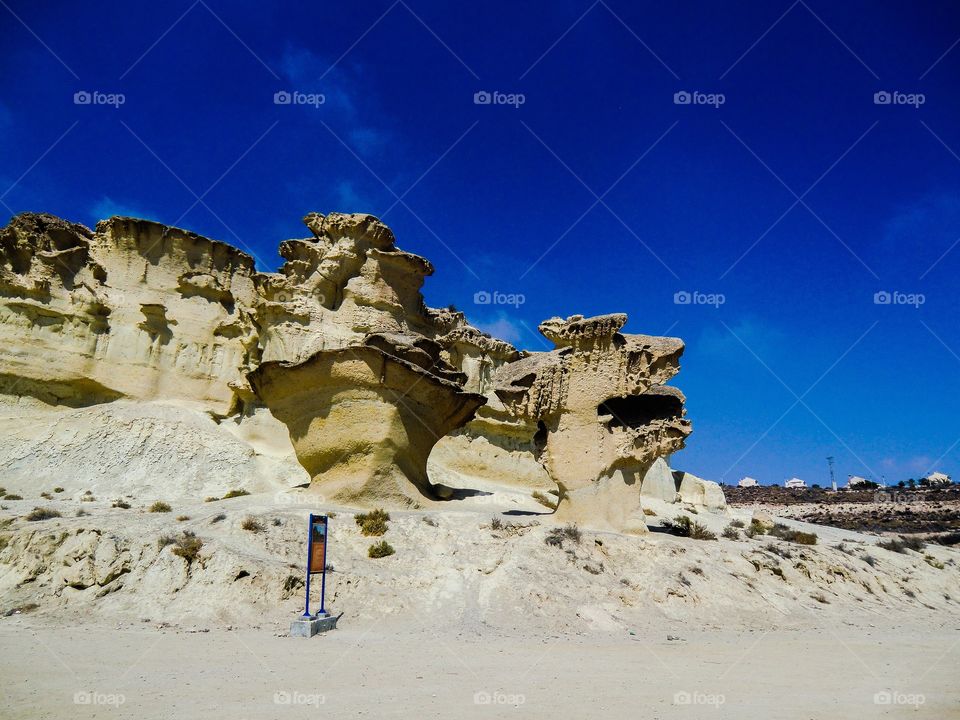 Sand formations in Mazarrón 