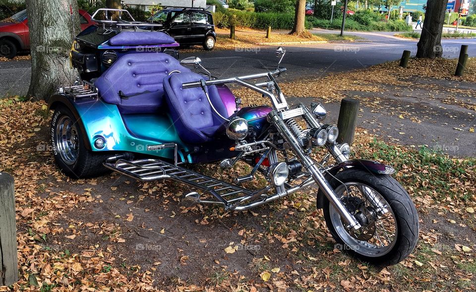 Purple motorcycle