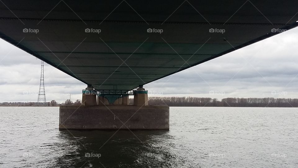 under the bridge in the netherlands