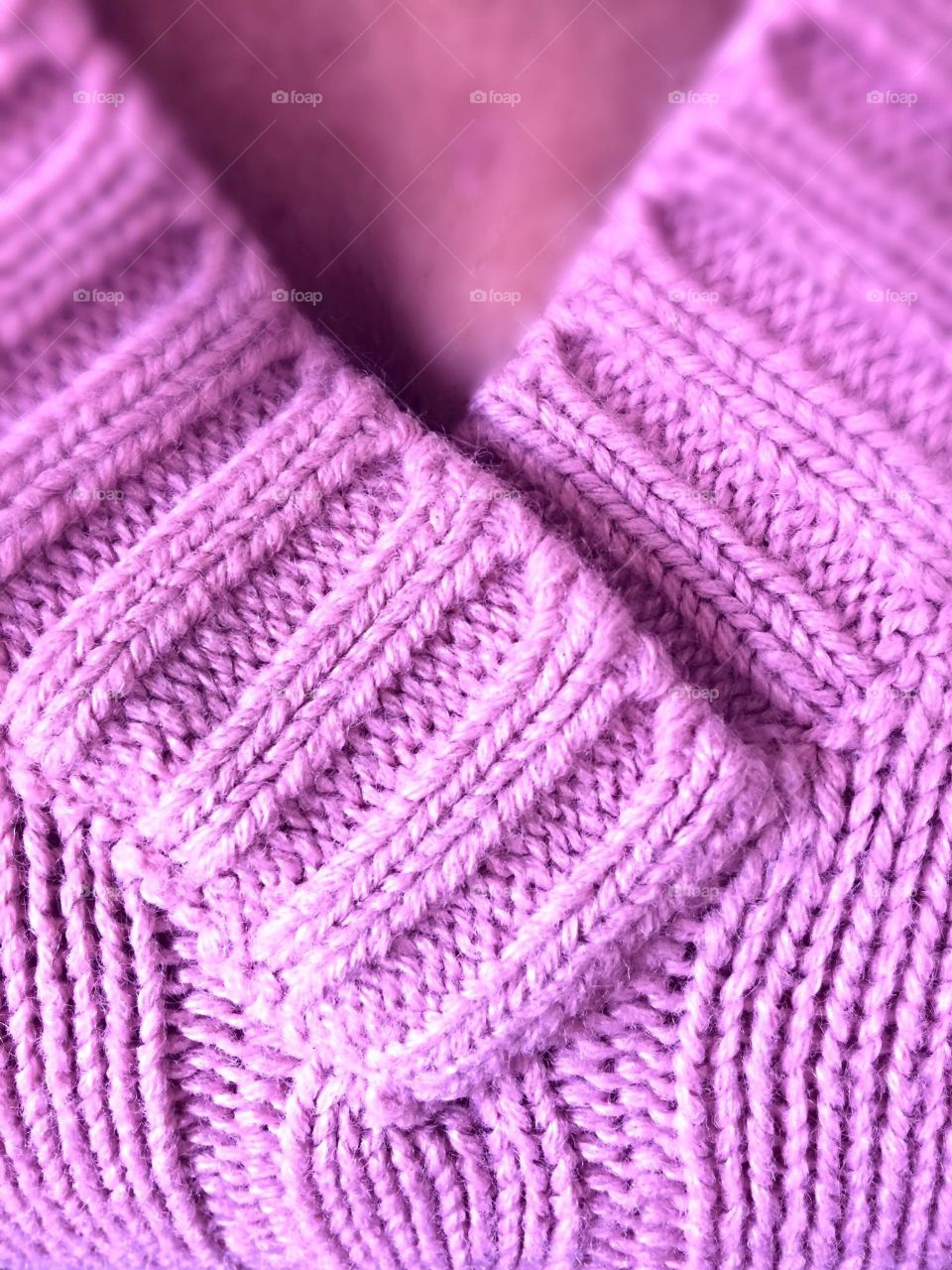 Purple knit pattern 