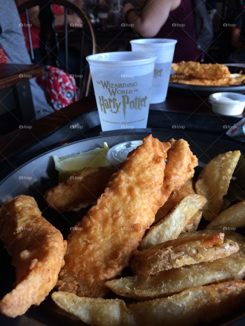 Fish-n-chips from Harry Potter World