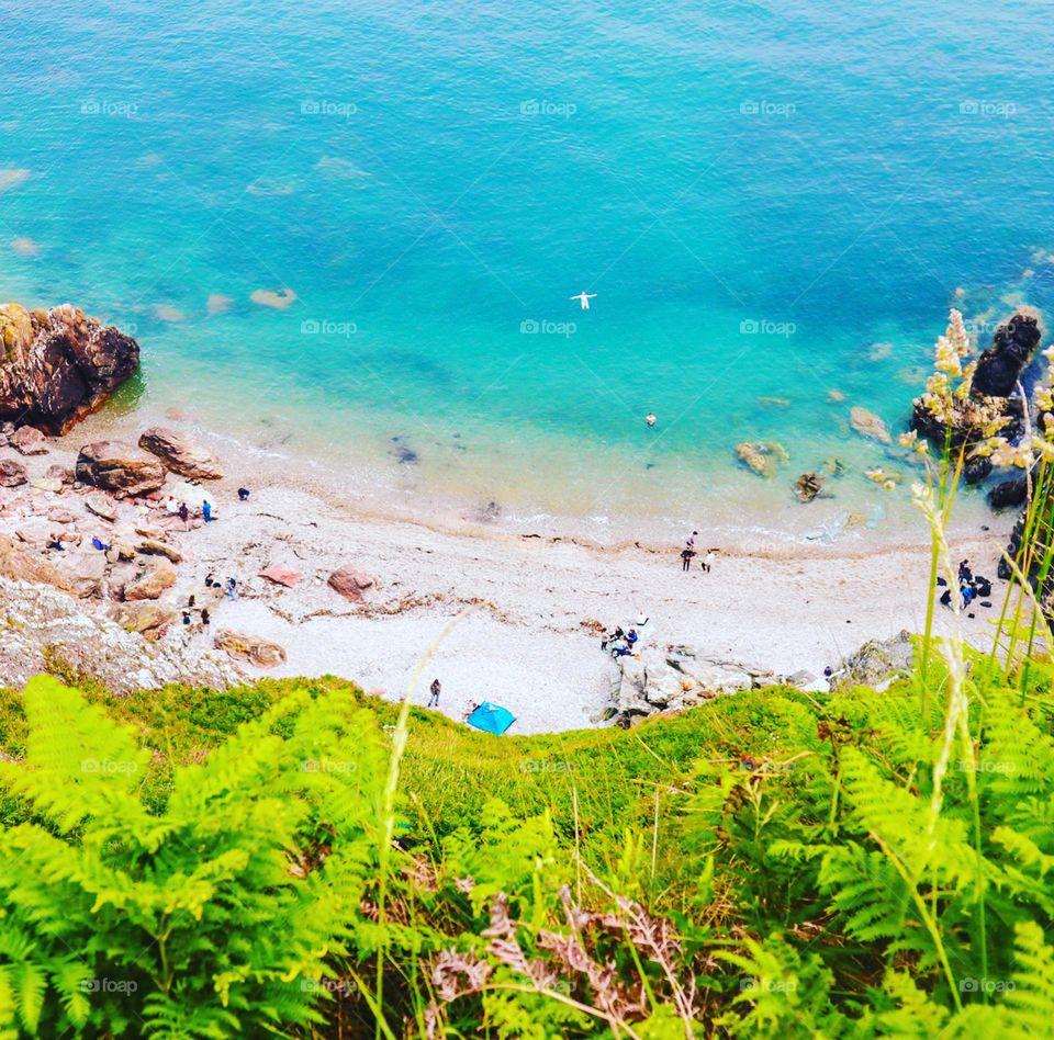 Hidden beach, Howth island 