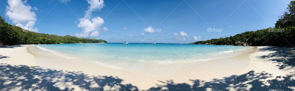 Wonderful beach Anse Lazio on Praslin, Seychelles 