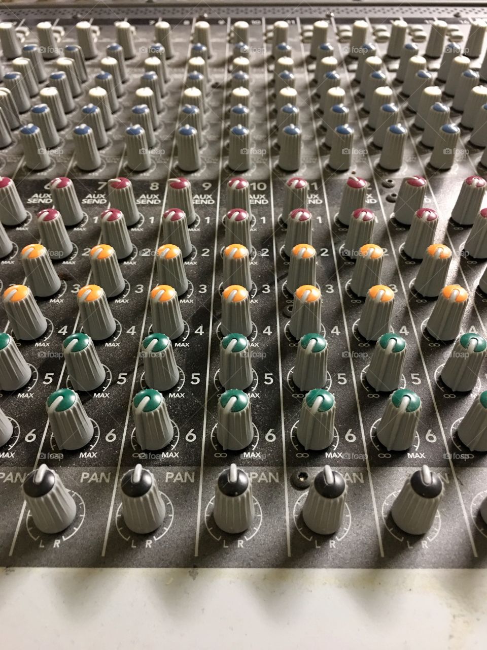 Mixing board knobs 
