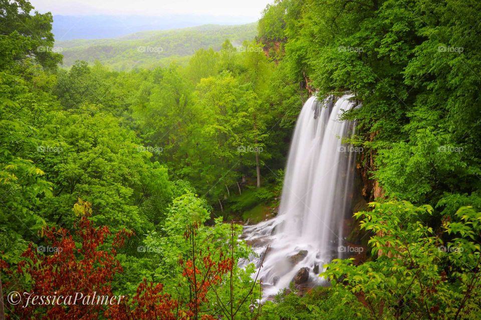 Falling Springs waterfall