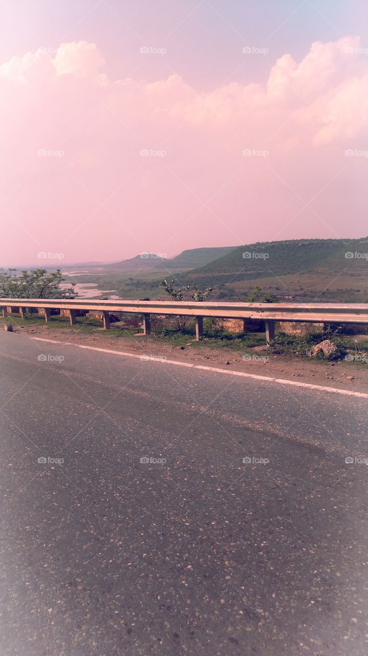 UP India Hill Area Road Sonbhadra