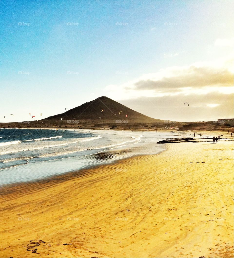 Scenic coastal view from El Medano