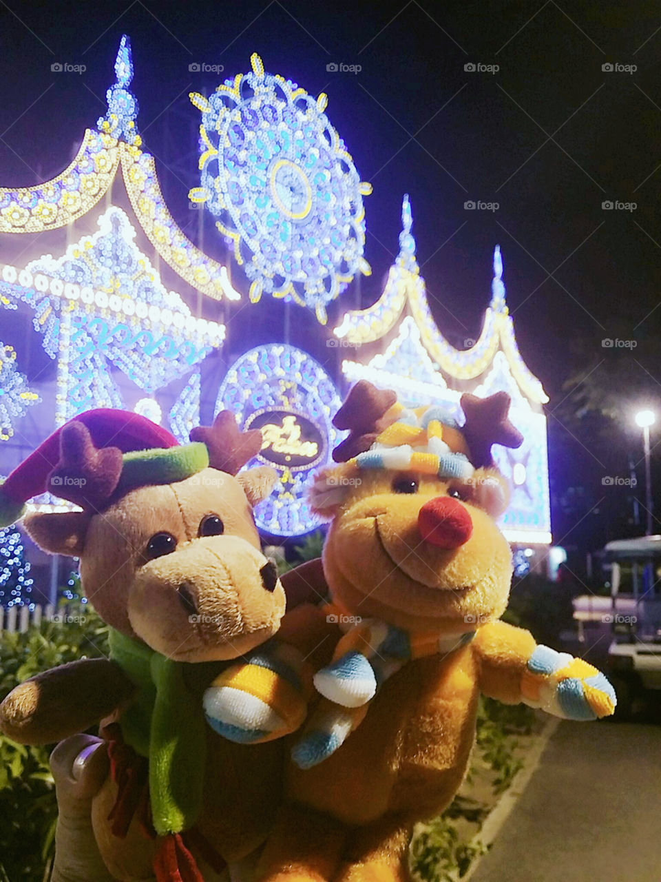 Christmas celebration in garden by the bay