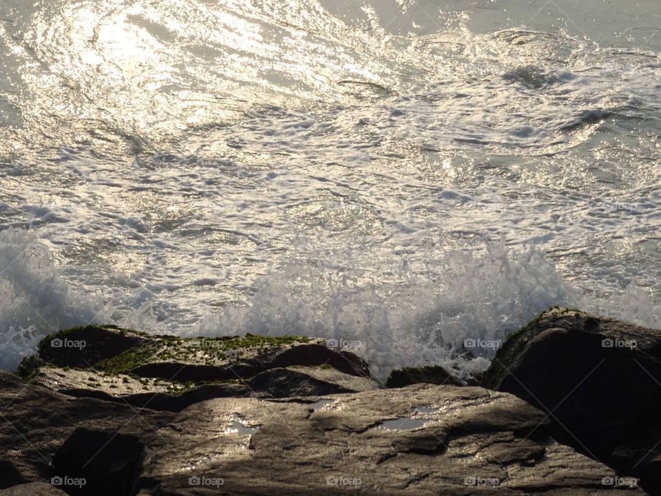 India Puducherry melted silver on rock solid