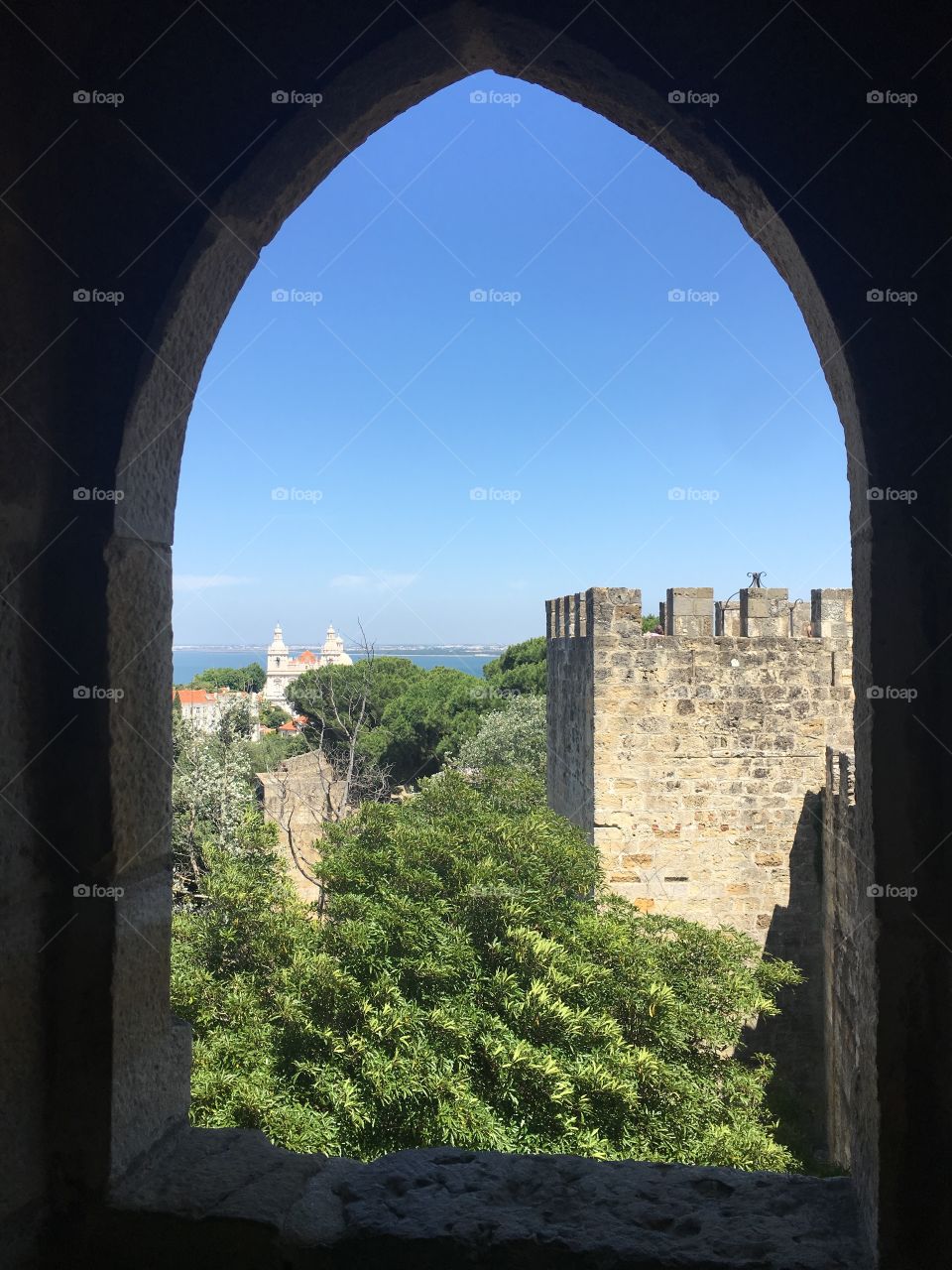 Through a castle window