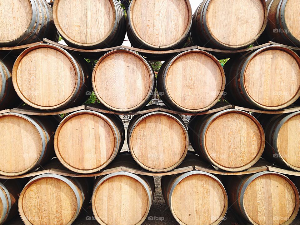 Wine barrels