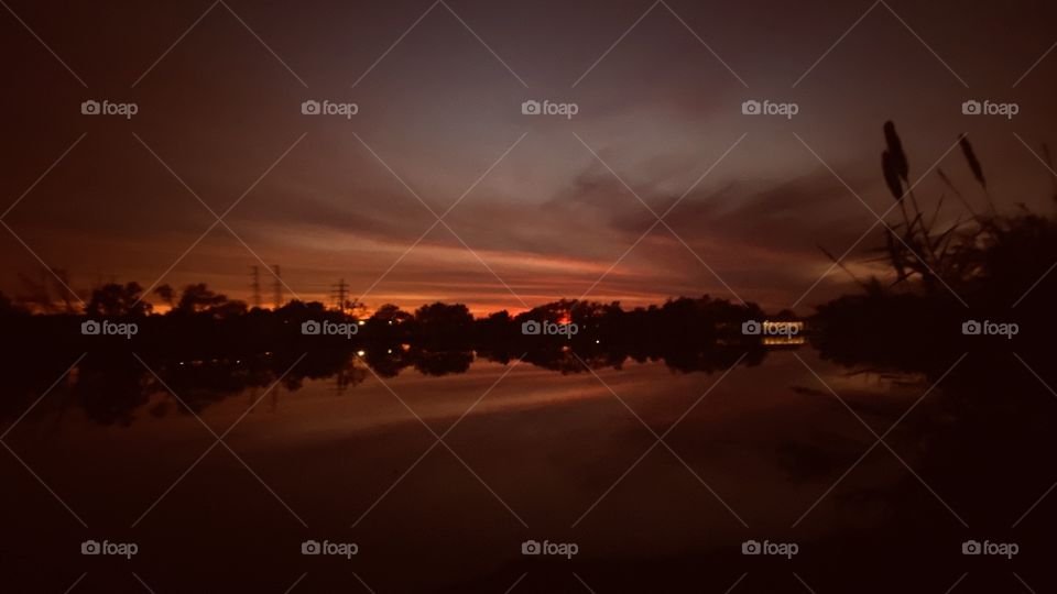 And Finally the gorgeous ending to a Fiery Red sunset and departure into the Glorious Night Colours. 