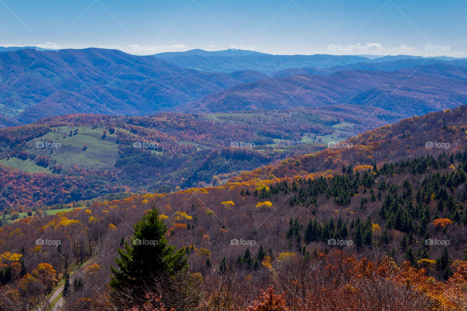 The Appalachian Mountains from Spruce Knob, WV