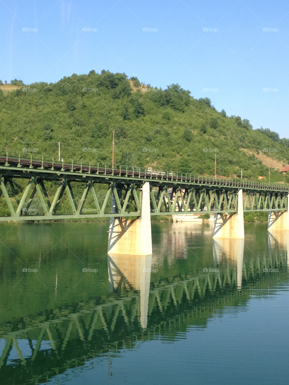 landscape water river bridge by cabday