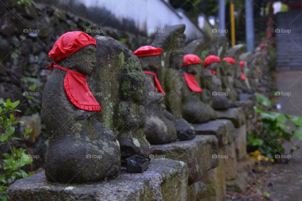 Japanese Monk Statues
