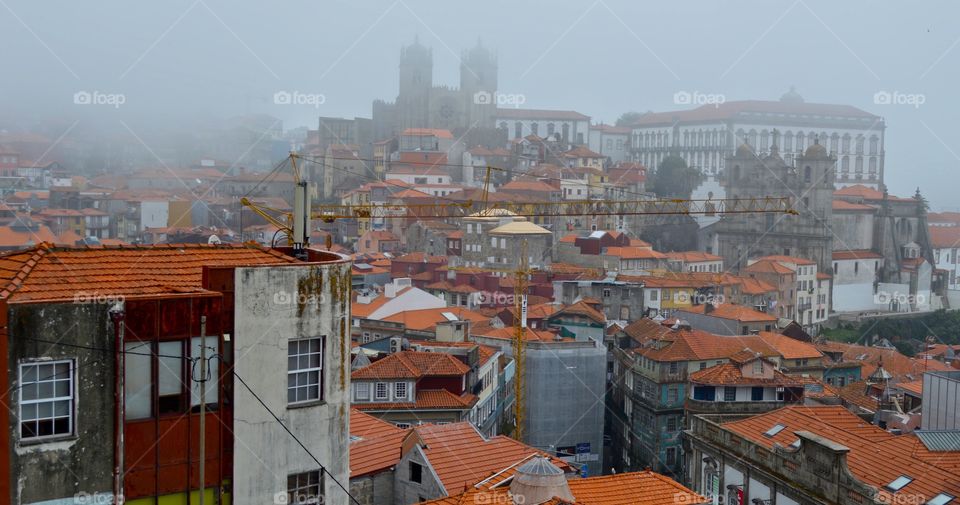 Overcast morning in Porto, Portugal 