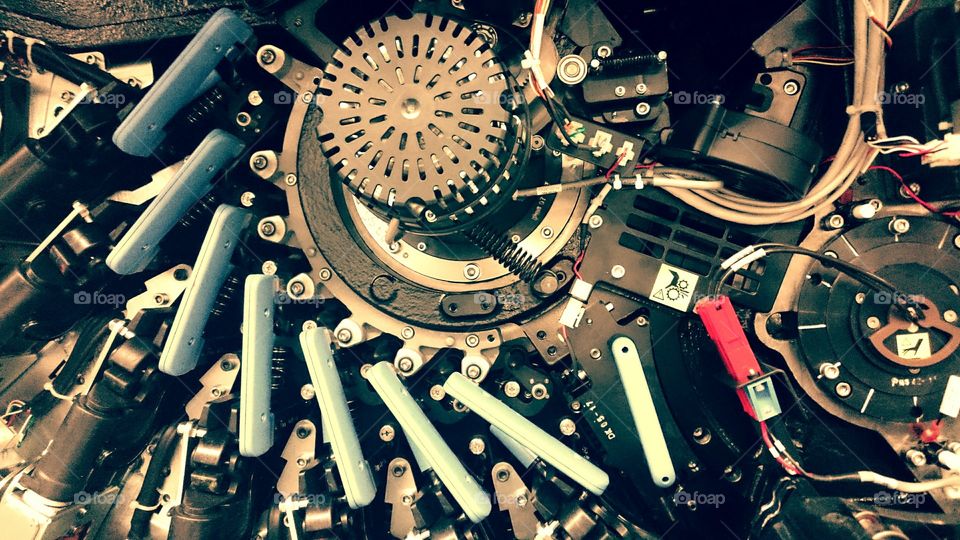 Inside digital press machine