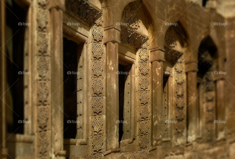 Windows of Ishak Pasha Palace