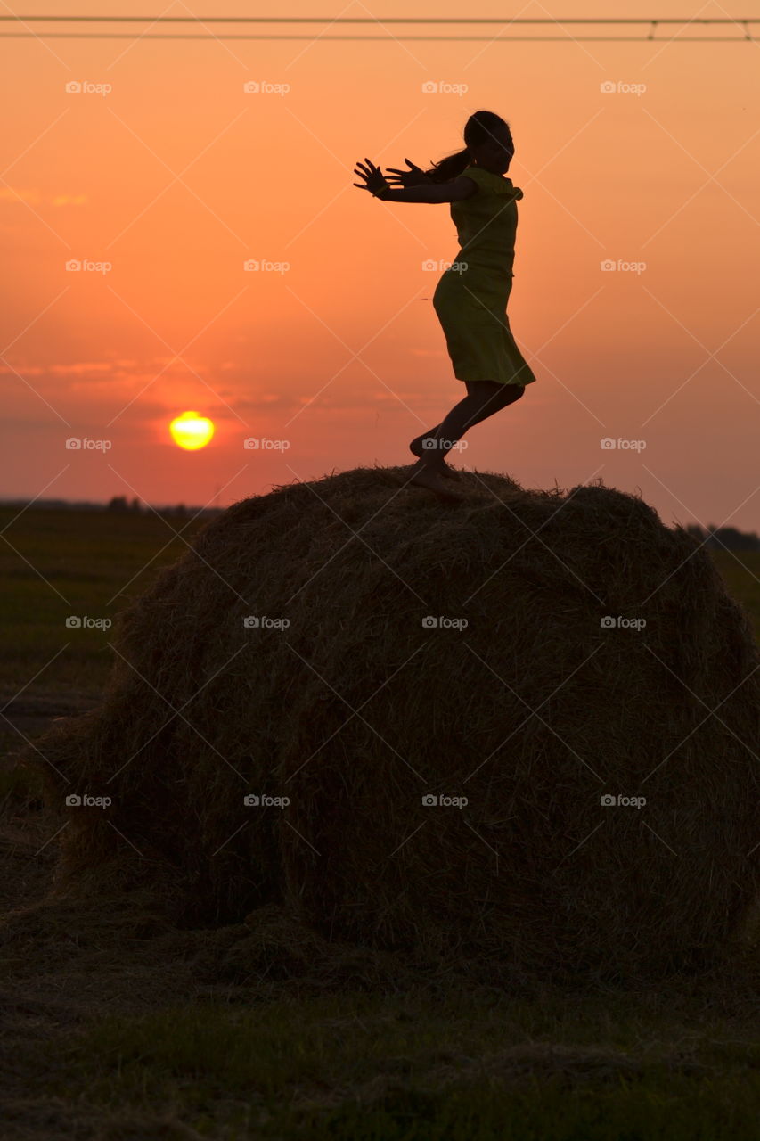 silhouettes at the Sunset