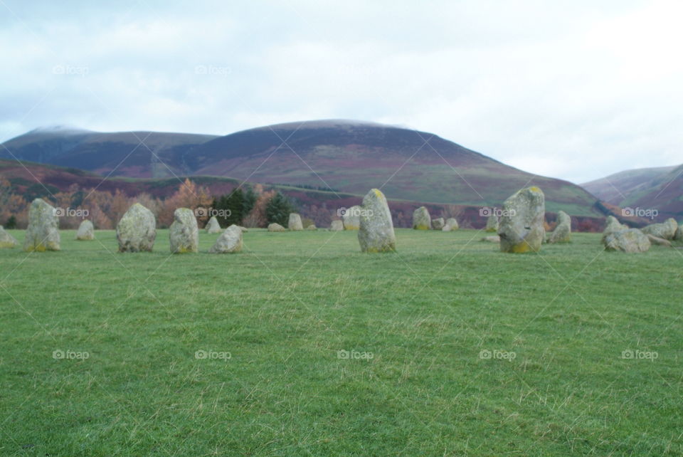 Castlerigg stone circle Lake District 