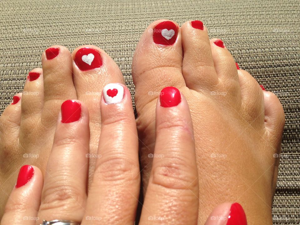 Canada day nails 