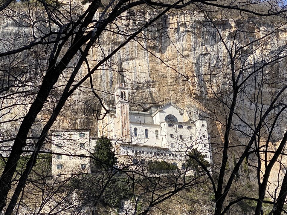 Church built into a cliff