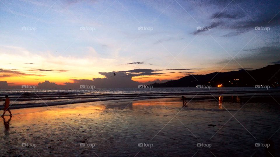 Sunset Patong beach