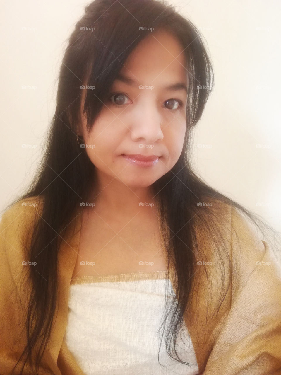 Lady selfie with Thai traditional clothes