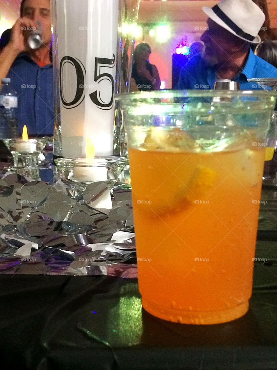 Tropical orange rum drink