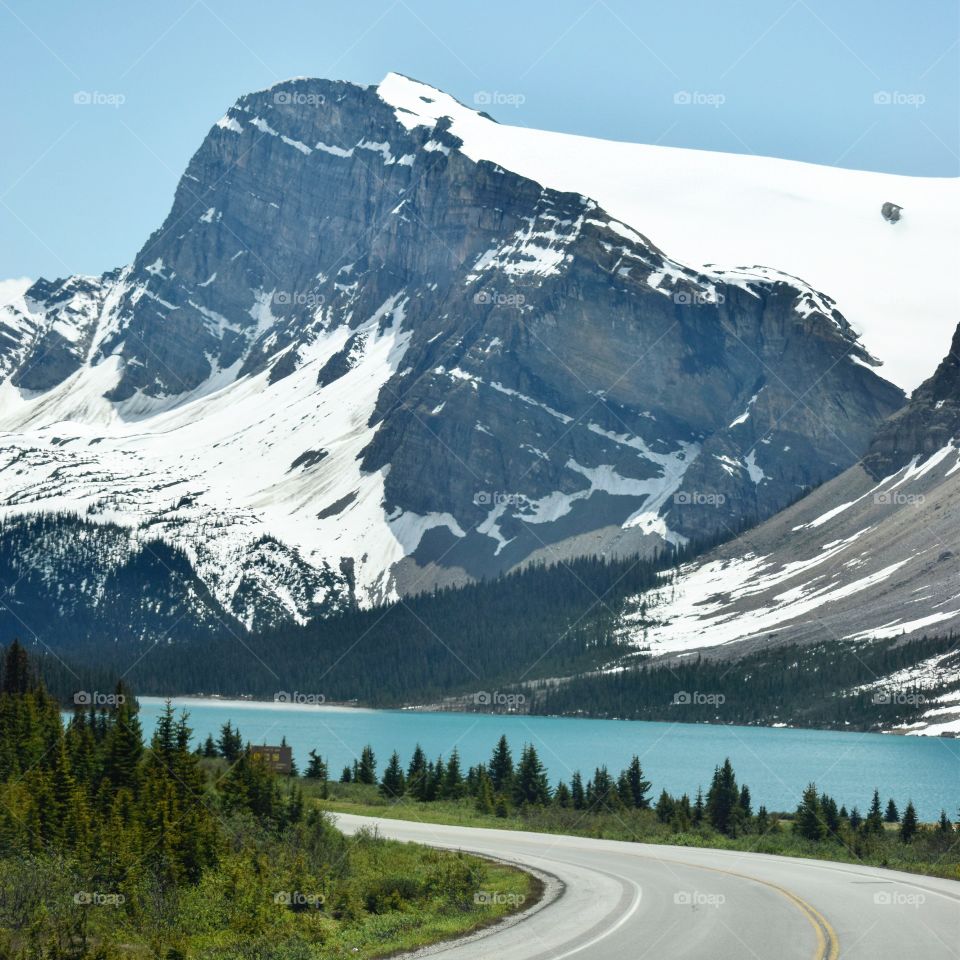 Canadian Rockie Mountains Road