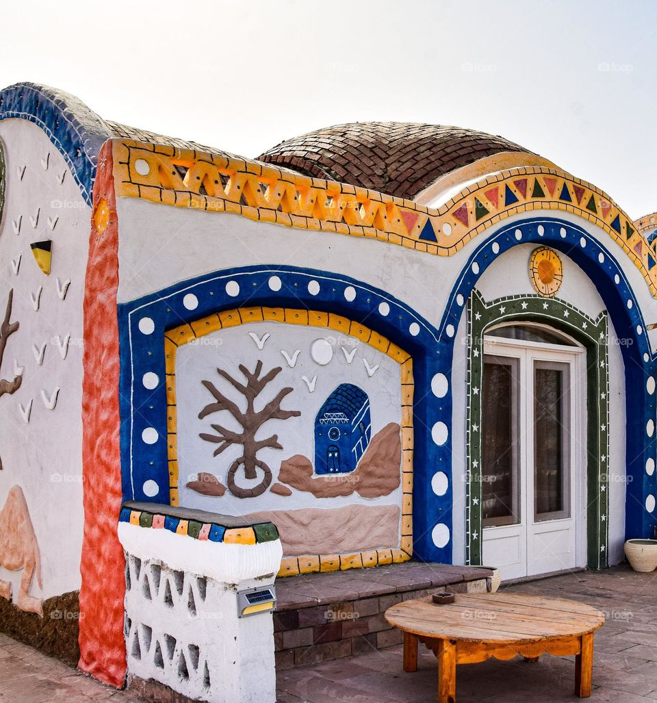 A beautiful colourful house