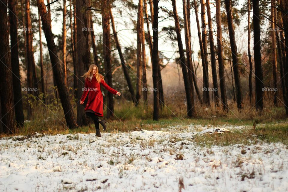 Dancing in the forest