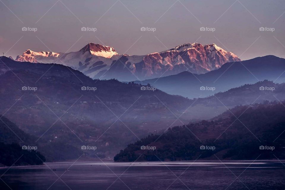 Serene Himalayan lake