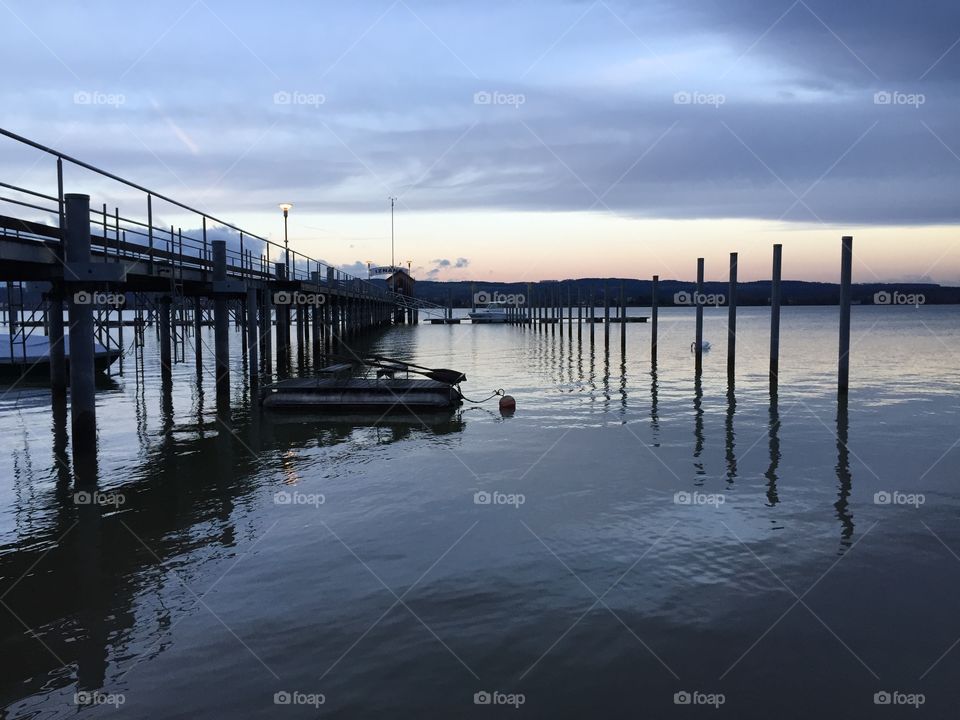 Seaside in the evening 