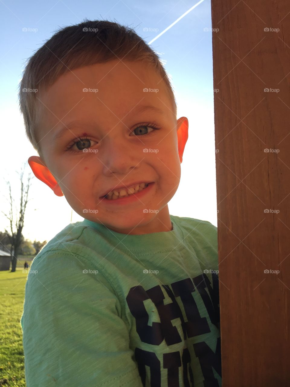 Portrait of smiling little boy