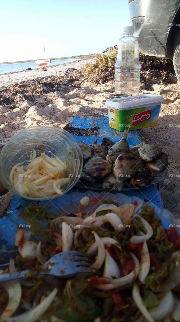 kerkennah island Tunis fish food