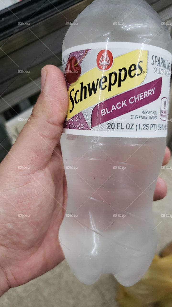 schweppes black cherry drink
