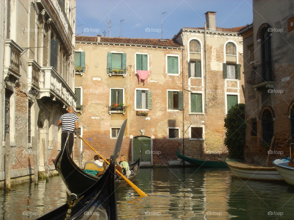 Peaceful and relaxing Gondola ride in Venice, Italy 
