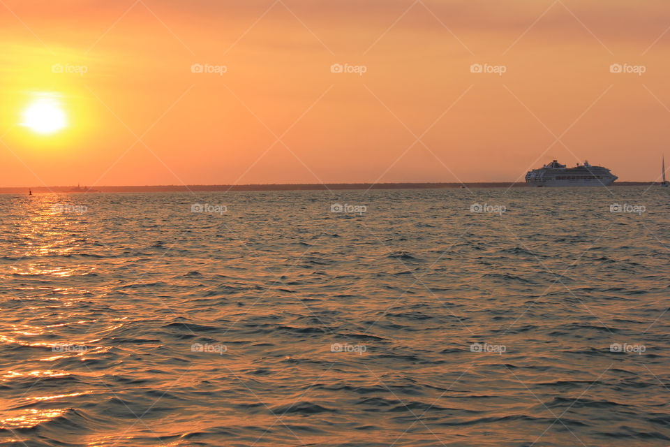 Sun princess departing Darwin