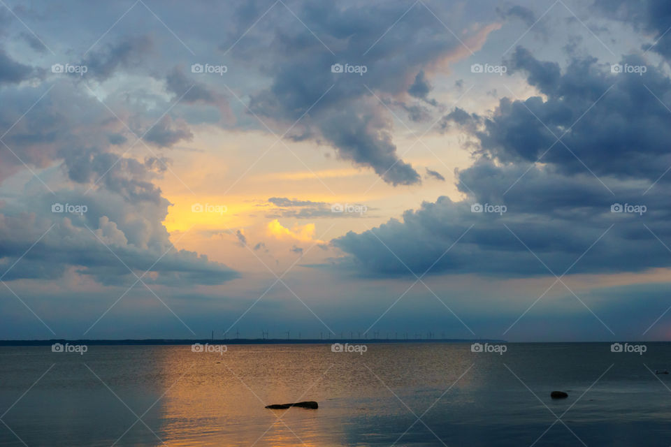 Sunset Estonia Baltic Sea 