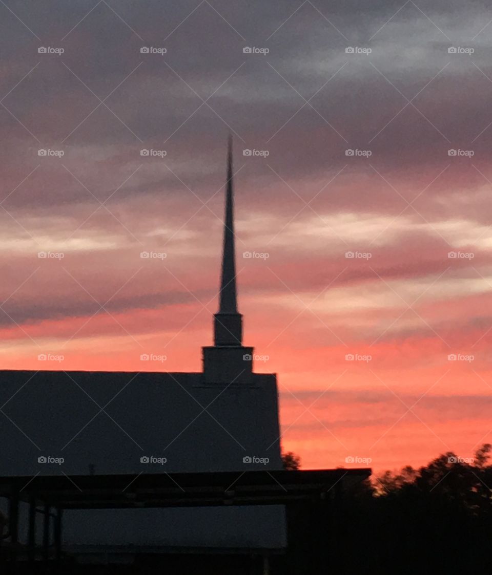 Steeple Sunset 