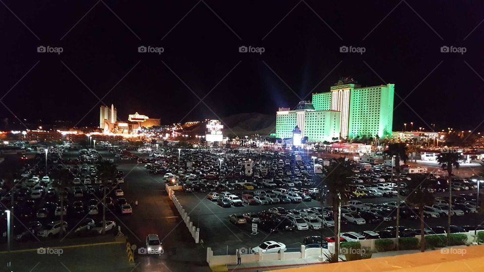 night time in Laughlin Nevada