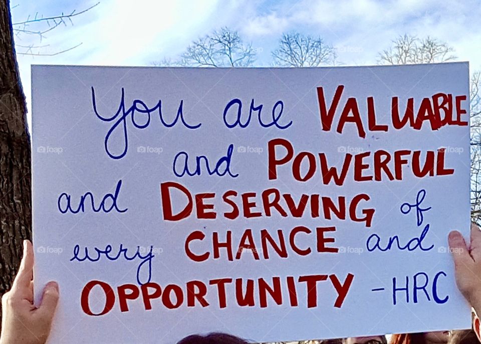 Political protest sign 