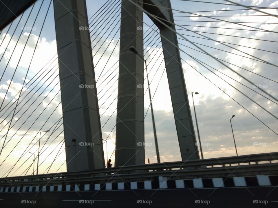 Architecture, Steel, Bridge, Construction, Sky