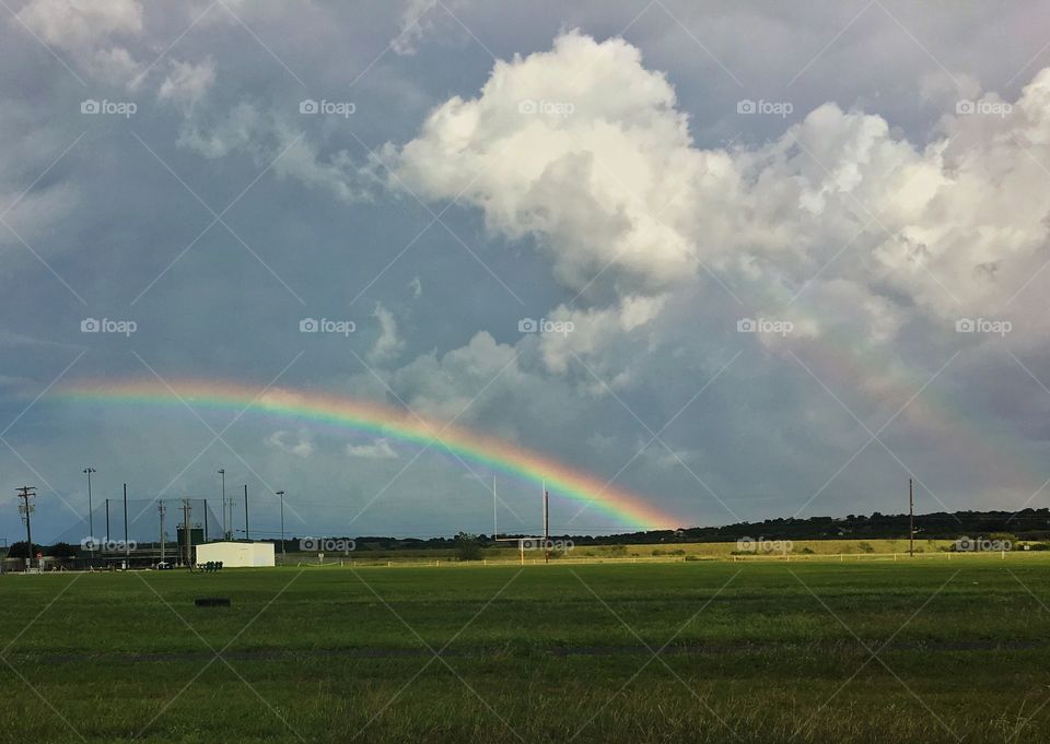 Rainbow in the country 