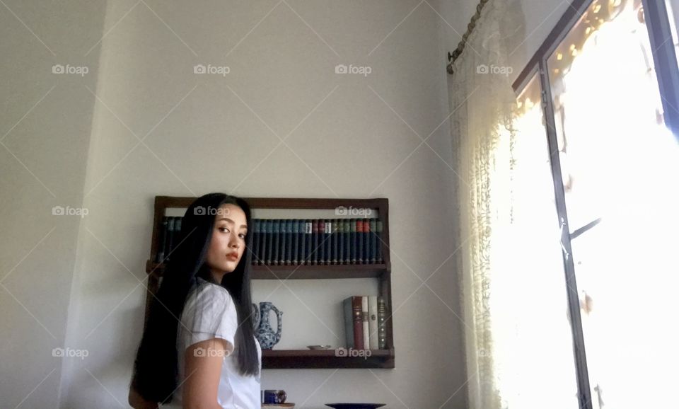 Free time at home on holiday 